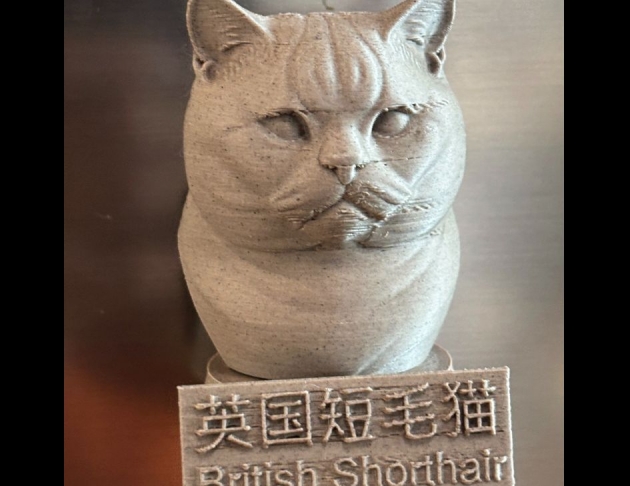 高質感英國短毛貓胸像磁鐵